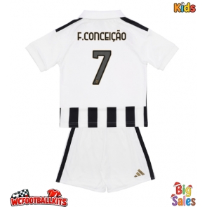 Juventus Francisco Conceicao #7 Replica Home Stadium Kit for Kids 2026-27 Short Sleeve (+ pants)